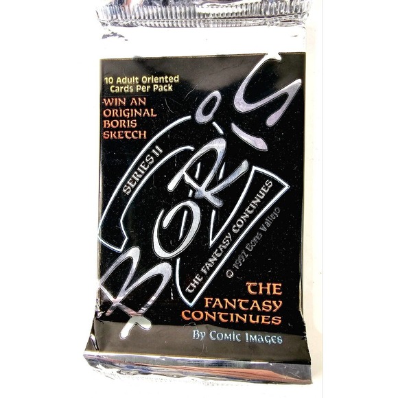 Boris Vallejo Series 2 Cards Sealed Booster Pack Unopened Vintage Fantasy Art - Picture 1 of 4